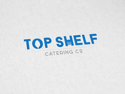 Top Shelf Catering Co. branding graphic design logo
