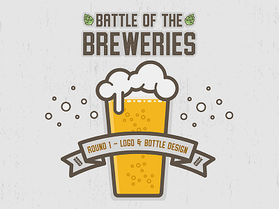 Battle of the Breweries design flat icons graphic design logo design trends