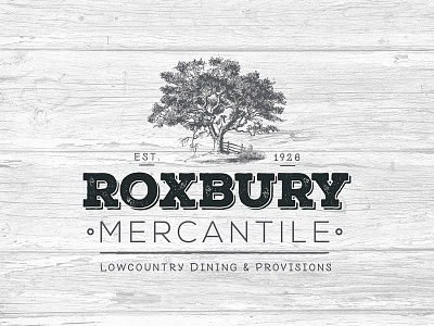 Roxybury Mercantile Logo advertising branding design freelancing graphic design graphicdesign logo logo design typography
