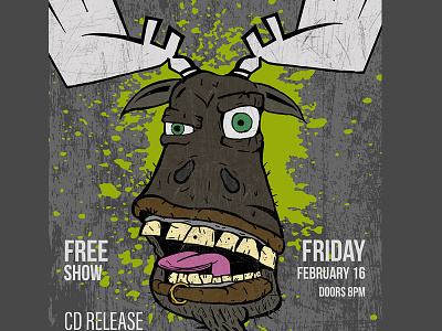 Bullmoose Poster graphic design poster punk punkrock