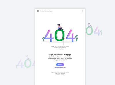 #DailyUI : 006 404 error page @daily ui @dailydesignchallenge @design design ui ux web