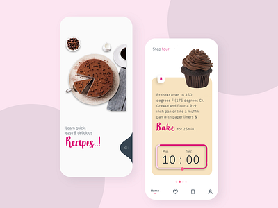 #DailyUI 014 +40 : Countdown timer + Recipe app