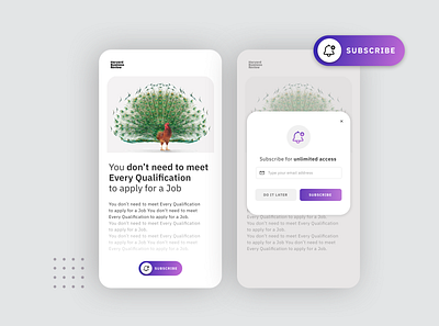 DailyUI 015 + 016 : Subscribe + Pop-up @daily ui @dailydesignchallenge app illustration ui ux web