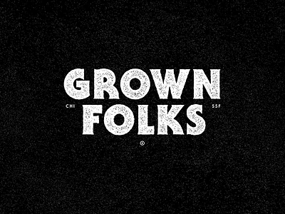 Grown Folks hip hop logo music texture