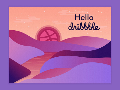 Hello Dribbble! debut debut shot design first shot firstshot hello dribbble hellodribbble illustration vector