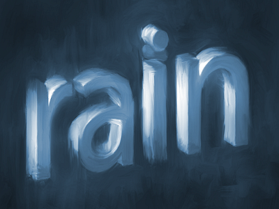 rain dadaism ipad lettering painting portrait procreate surrealism typography