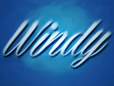 Windy hand lettering lettering painting typography