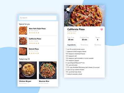 Recipe App Screen-Daily UI 40
