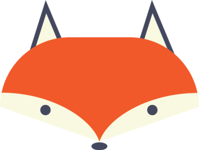 Fox design icon illustration