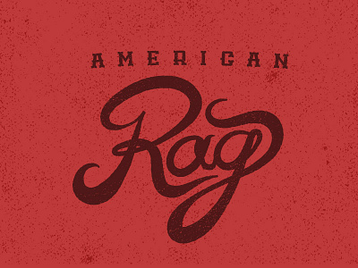 American Rag american lettering logo typography vintage