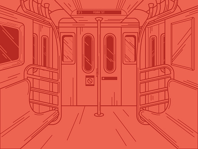 York St. dumbo illustration new nyc orange subway york