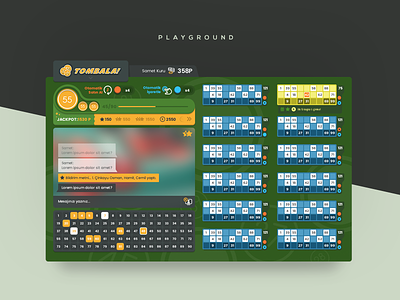 Tombola Game UI / Playground bingo game ui online game tombola ui design