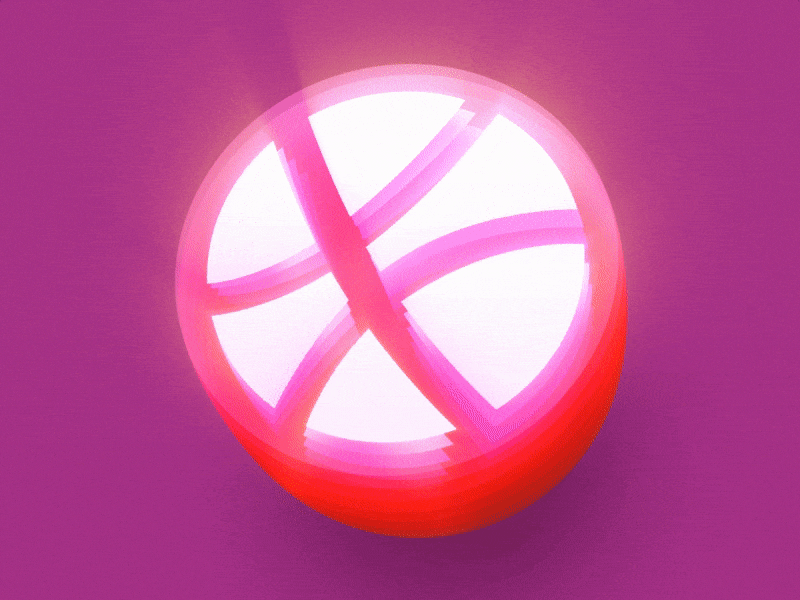 Dribbble Bounce after effects animation basketball bounce bouncing dribbble dribbble icon icon purple shine