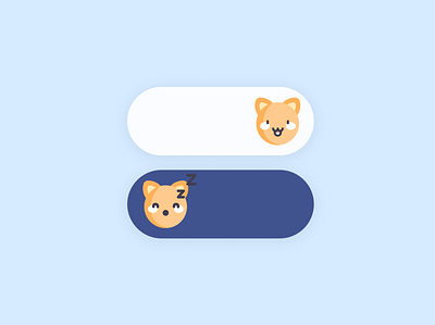 Daily UI #15 — On/Off Switch cat daily ui dailyui design kawaii on off switch toggle