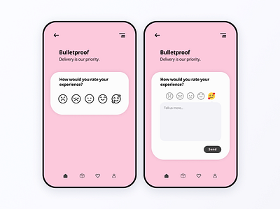 Daily UI #16 — Pop-Up / Overlay app colors daily ui dailyui design feedback form mobile ui pink tracking app