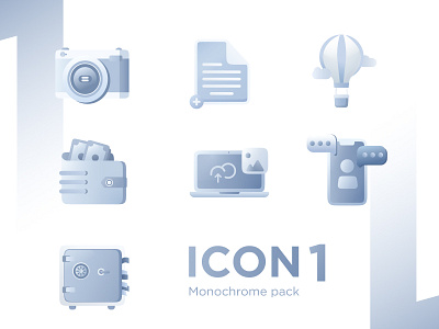 monochrome icon Pack design figma gray icon icon design iconset illustration monochrome vector web white whiteboard