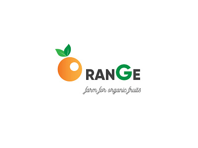 orange farm 05 design flat icon logo