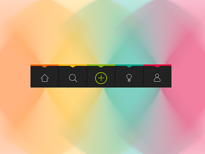 Nav/color exploration app icons. color ios iphone menu nav navigation palette pictographs pink
