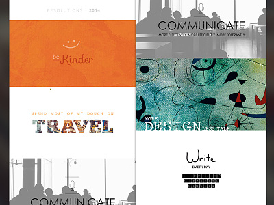 2014 resolutions color color scheme flat graphic icon travel type typography web