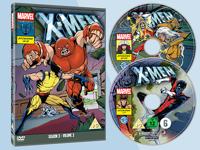 X-Men 1992 design dvd grey illustration jean juggernaut marvel nightcrawler wolverine x men xmen