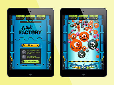 Freak Factory design factory freak freaks game illustration mobile ui