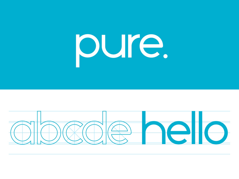 Pure Typeface typography font typeface