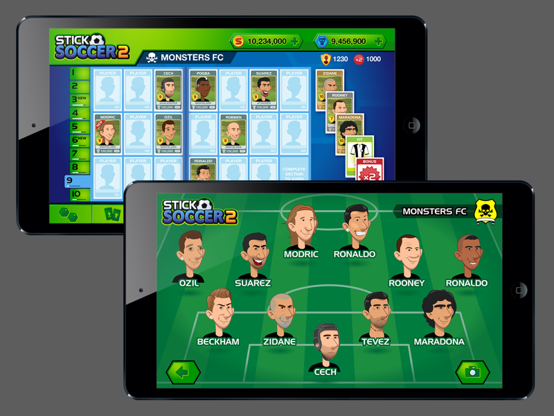 Stick Soccer Dream Team sticksports game mobile football soccer illustration