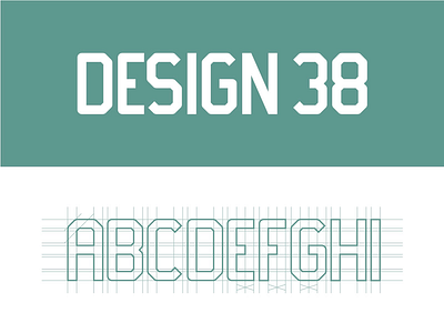 Design 38 font typography