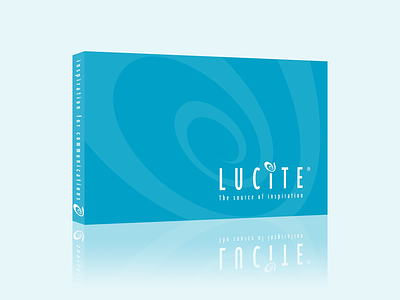 Lucite Book design logo branding