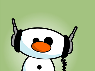 Ice Frosty character illustration snowman