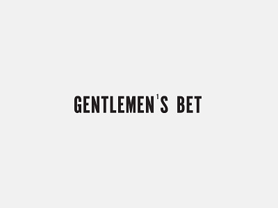 Gentlemen's Bet Logo gentlemens bet identity logo wordmark