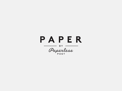Paper by Paperless Post Identity branding identity logo paperless post
