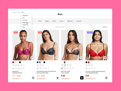 Lingerie store redesign