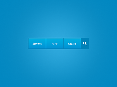 Simple Buttons blue button icon interface menu navigation search ui
