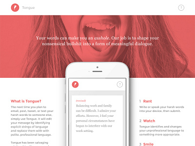Tongue Marketing app icons interface ios iphone speak ui