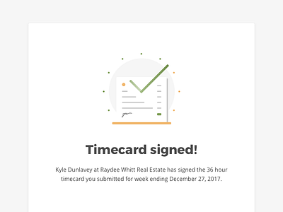 Timecard Email