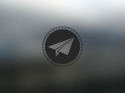 Paper Plane airplane app badge custom design emblem illustration mail paper seal send ui