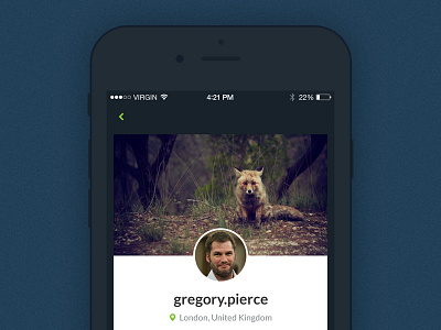 iOS - Profile Concept clean dark ios profile ui ux