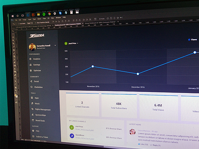 Dashboard redesign analytics clean dashboard material design stats ui ux web app