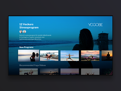 Yogobe TV app concept appletv clean meditation minimal mobile simple tv ui uidesign uiux ux uxdesign video yoga
