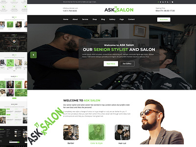 ASK- A Creative Salon Website Template