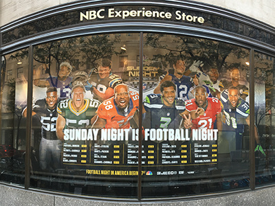Sunday Night Football football nbc nfl schedule sports design