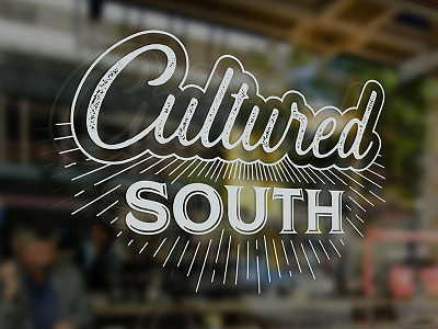 Cultured South branding identity logo