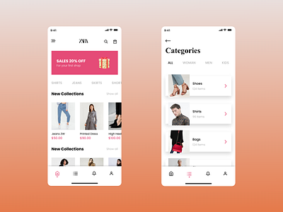 Zara App Redesign by Luqman Studio on Dribbble