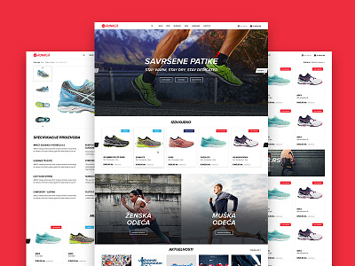 Runner.rs e commerce run running shoes sport ui ux web shop