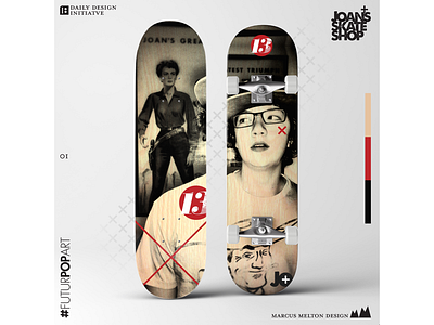 Daily Design Initiative 01 Skateboard Design future pop art graphic design skateboard