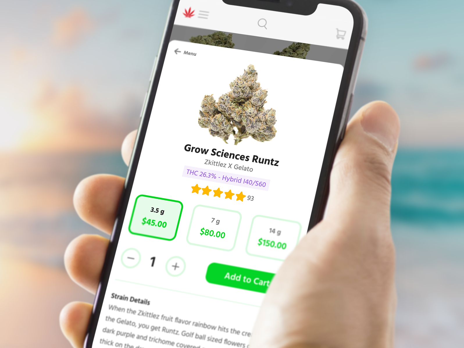 Cannabis ecommerce