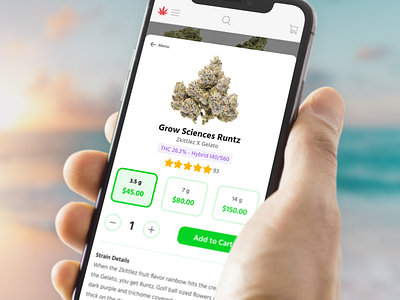 Cannabis ecommerce cannabis e commerce ecommerce ios mobile ui ux