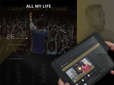 Kendrick Lamar Web + Native App