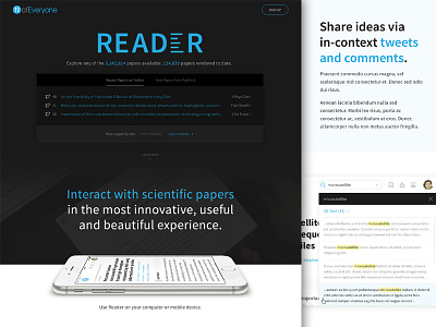 Reader Landing Page